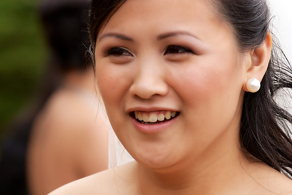 A blushing bride