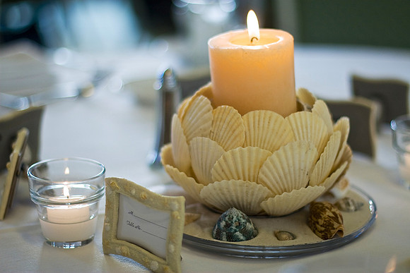 The flame of a candle