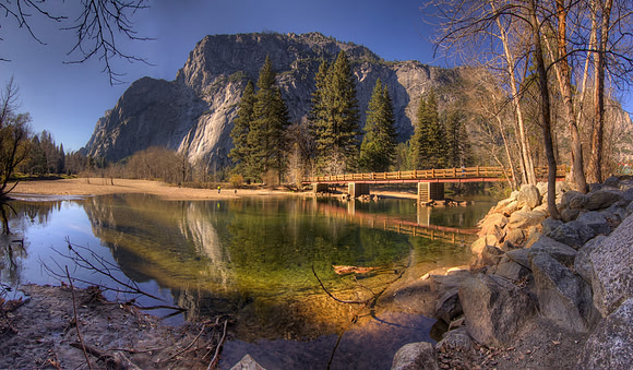 Swinging Bridge - Yosemite Valley